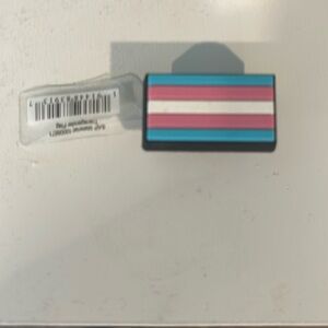 Croc Trangender flag Jibbitz